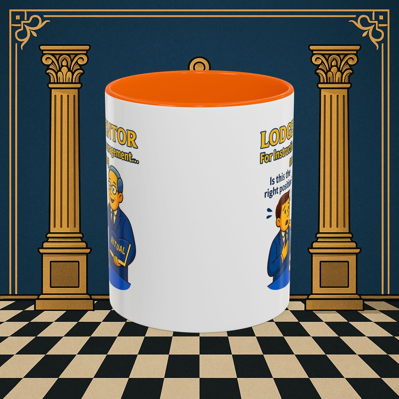 Masonic Mugs - Lodge Mentor Guidance: Masonic Ritual Instruction, Lodge Mentor Printify