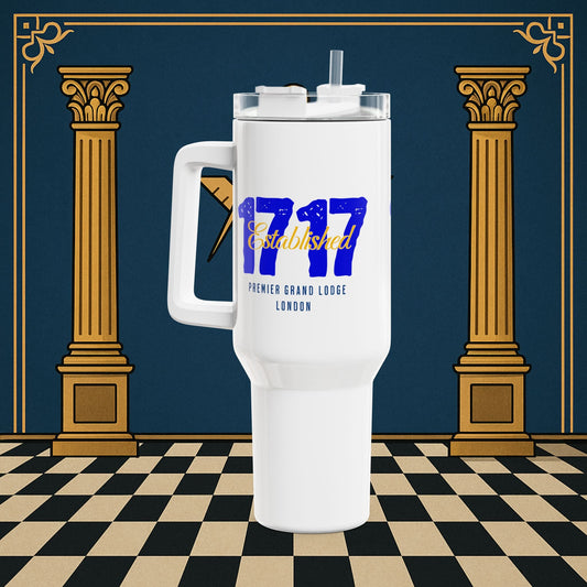 Masonic Mugs Tumbler 40oz – Established 1717 Premier Grand Lodge – Freemason Ready-to-Go Gift Printify