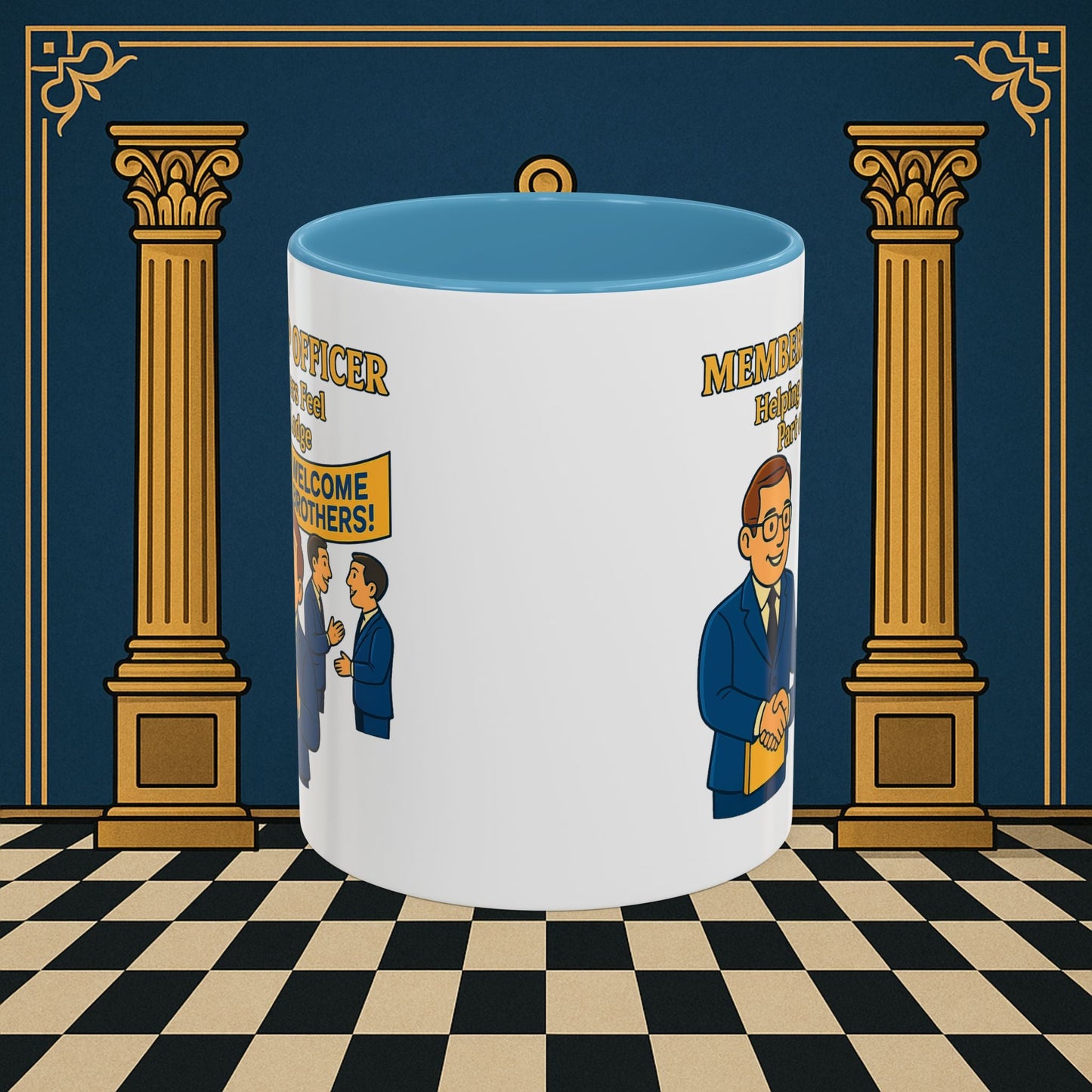 Masonic Mugs - Brotherhood Welcome - Membership Secretary Printify