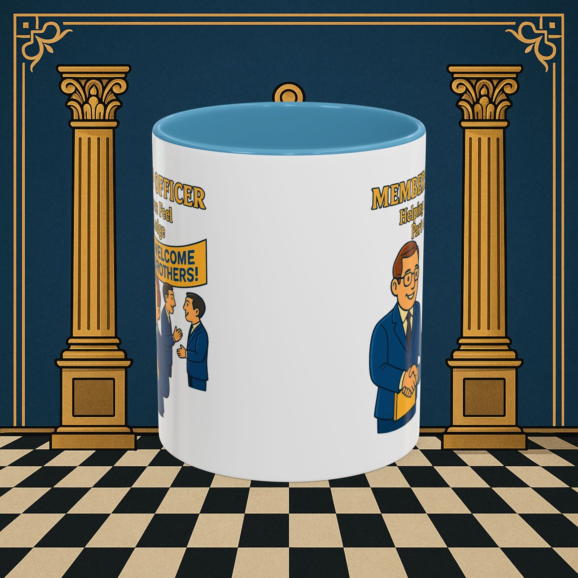 Masonic Mugs - Brotherhood Welcome - Membership Secretary Printify