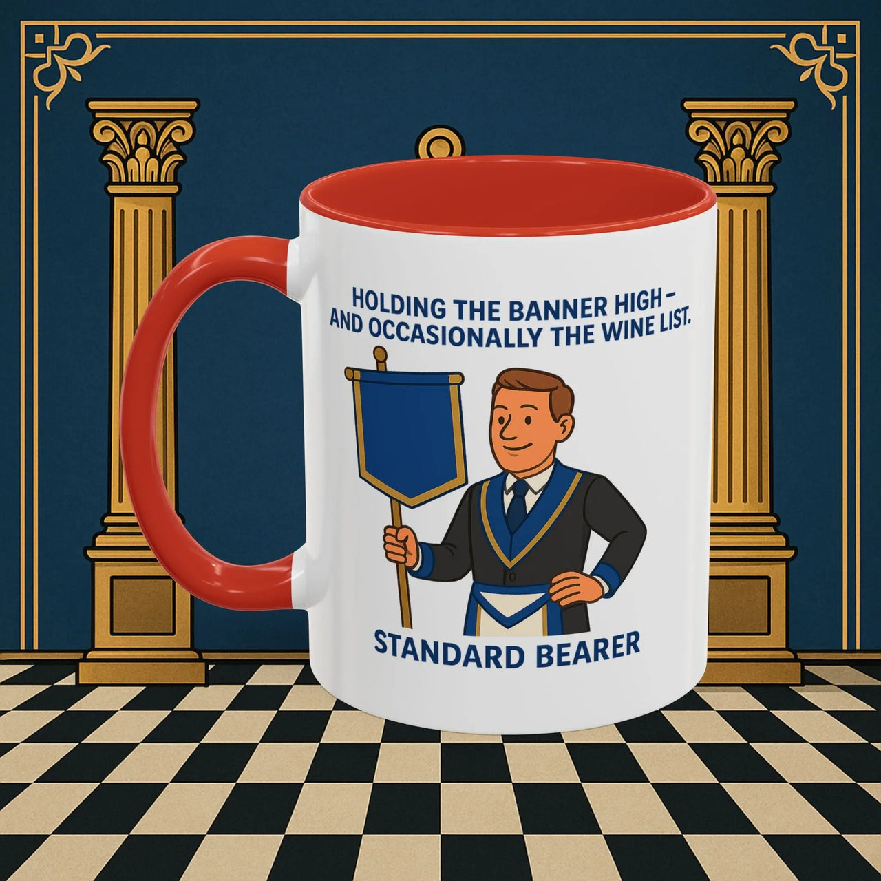 Masonic Mugs - Banner and Barrel - Provincial Standard Bearer Printify