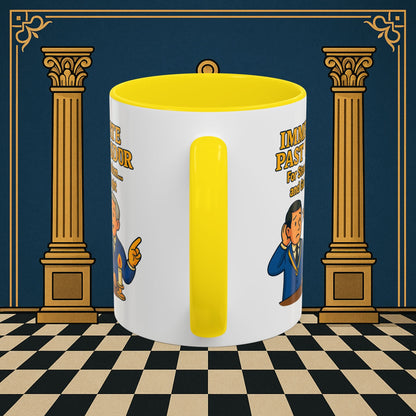 Masonic Mugs - Accent Coloured 11oz Mug - Masonic Wisdom Unveiled - Immediate Past Master Printify