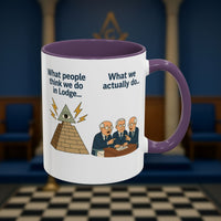 Masonic Mugs Ready to Go – Just for the Ceremony (Accent Coloured 11oz Mug) Printify
