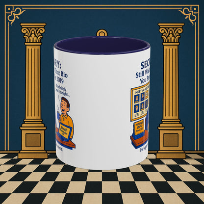 Masonic Mugs - Waiting Game - Secretary Printify