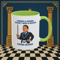 Masonic Mugs - Sword of Mystery - Provincial Sword Bearer Printify
