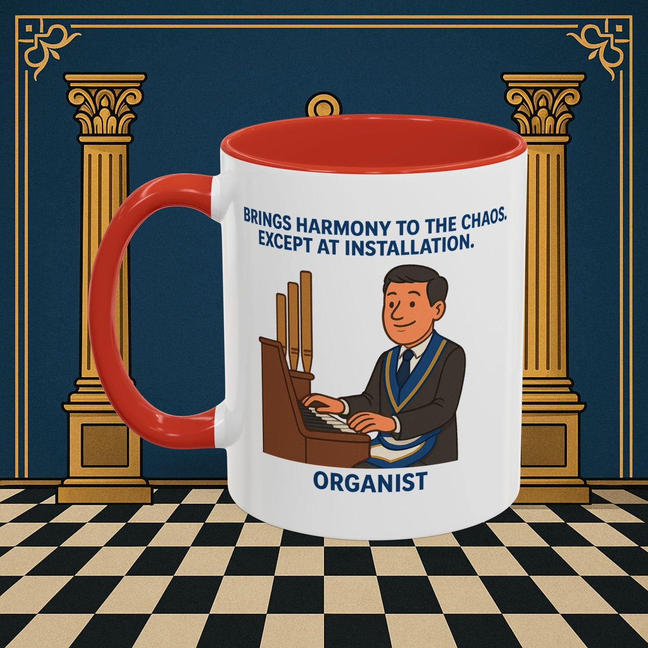 Masonic Mugs - Harmony Amid Chaos - Provincial Organist Printify