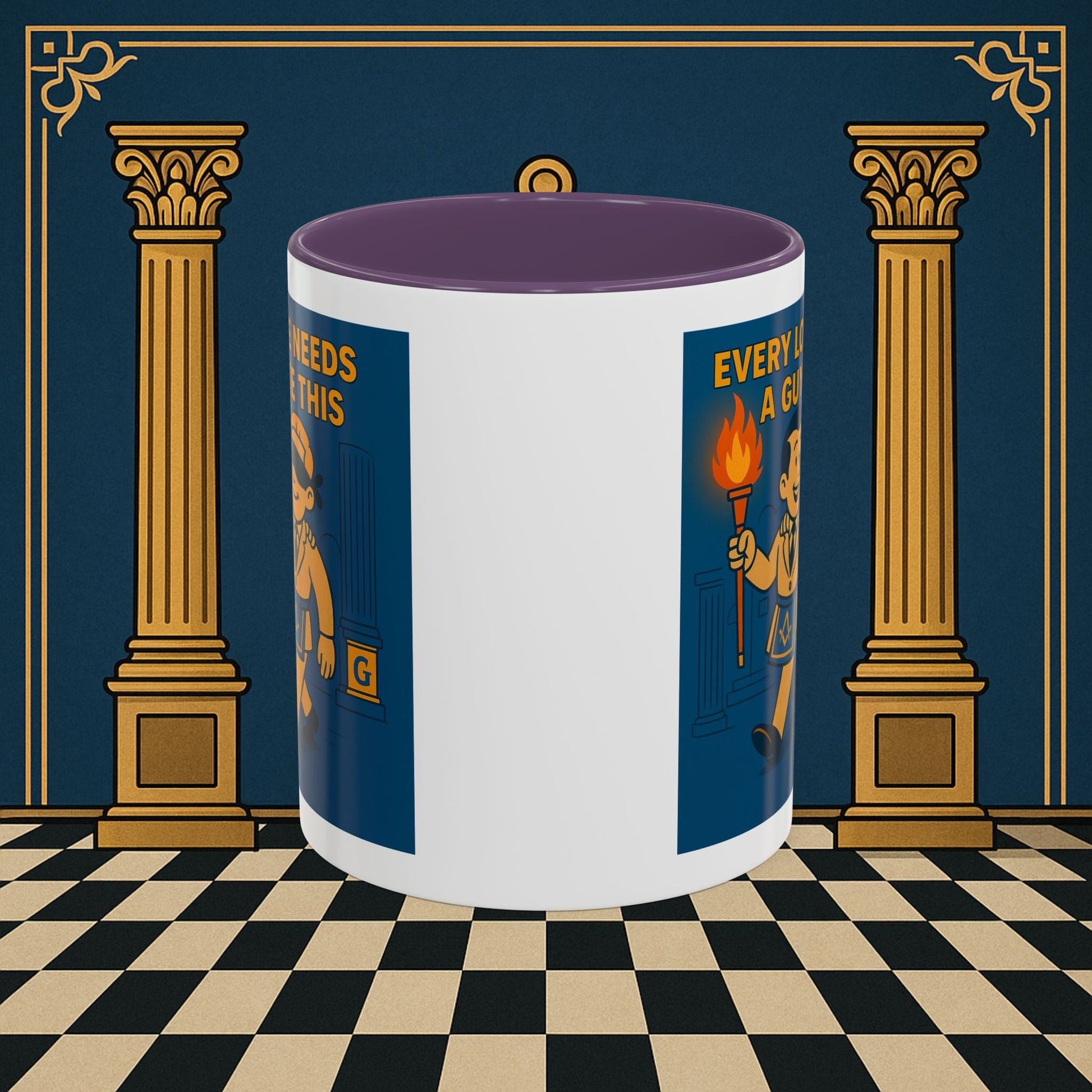 Masonic Mugs Ready to Go – Every Lodge Needs a Guy Like This (Accent Coloured 11oz Mug) Printify