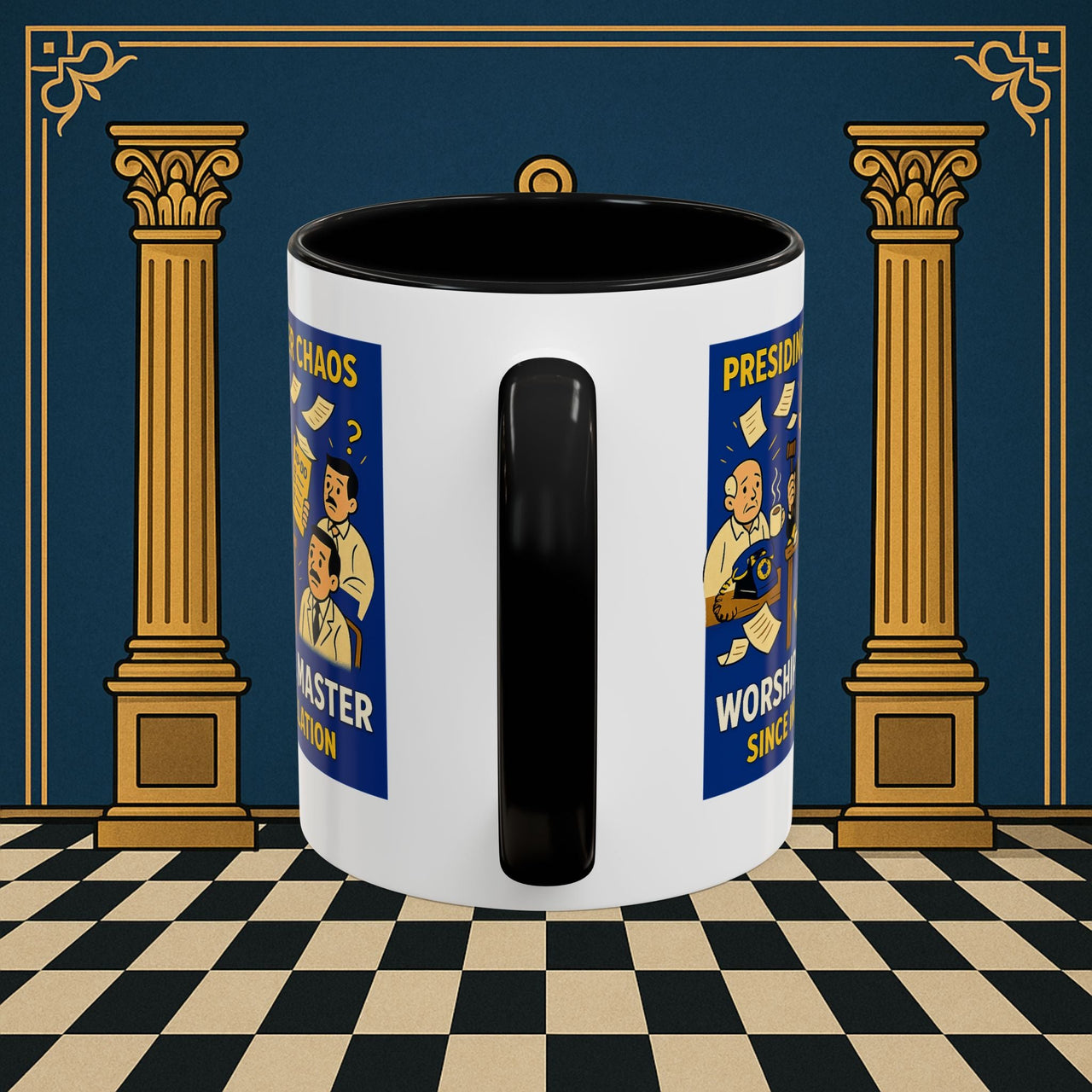 Masonic Mugs - Leadership Labyrinth - Worshipful Master Printify