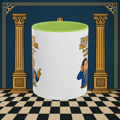 Masonic Mugs - Accent Coloured 11oz Mug - Masonic Wisdom Unveiled - Immediate Past Master Printify