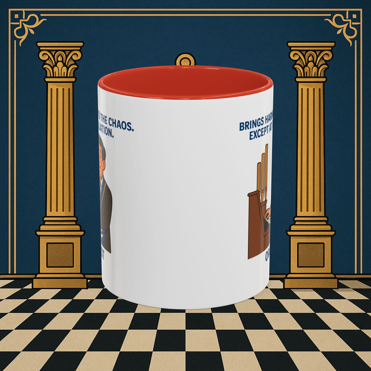 Masonic Mugs - Harmony Amid Chaos - Provincial Organist Printify