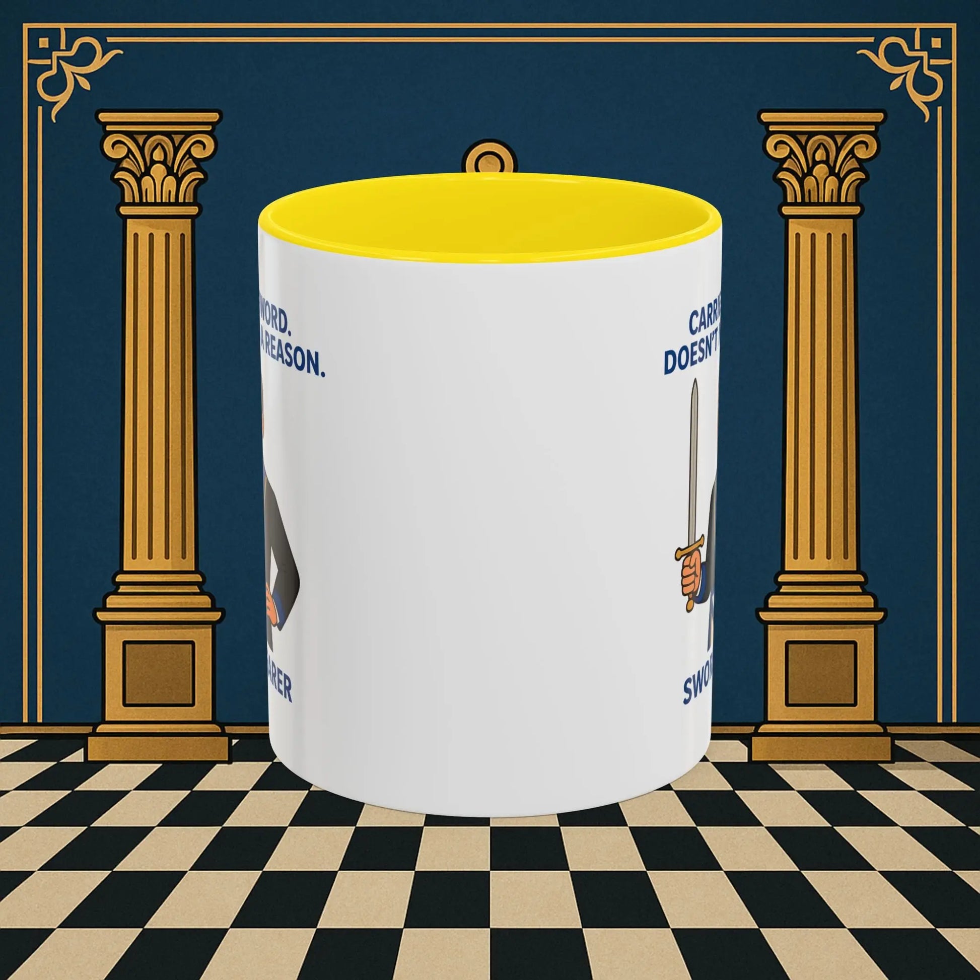 Masonic Mugs - Sword of Mystery - Provincial Sword Bearer Printify