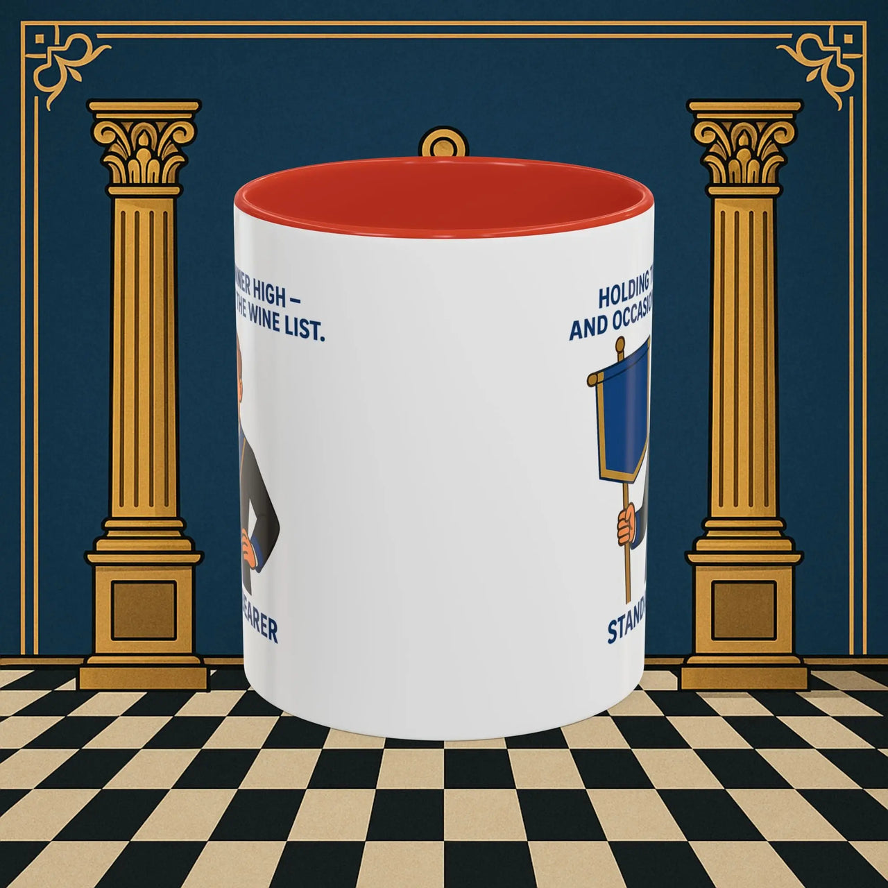 Masonic Mugs - Banner and Barrel - Provincial Standard Bearer Printify