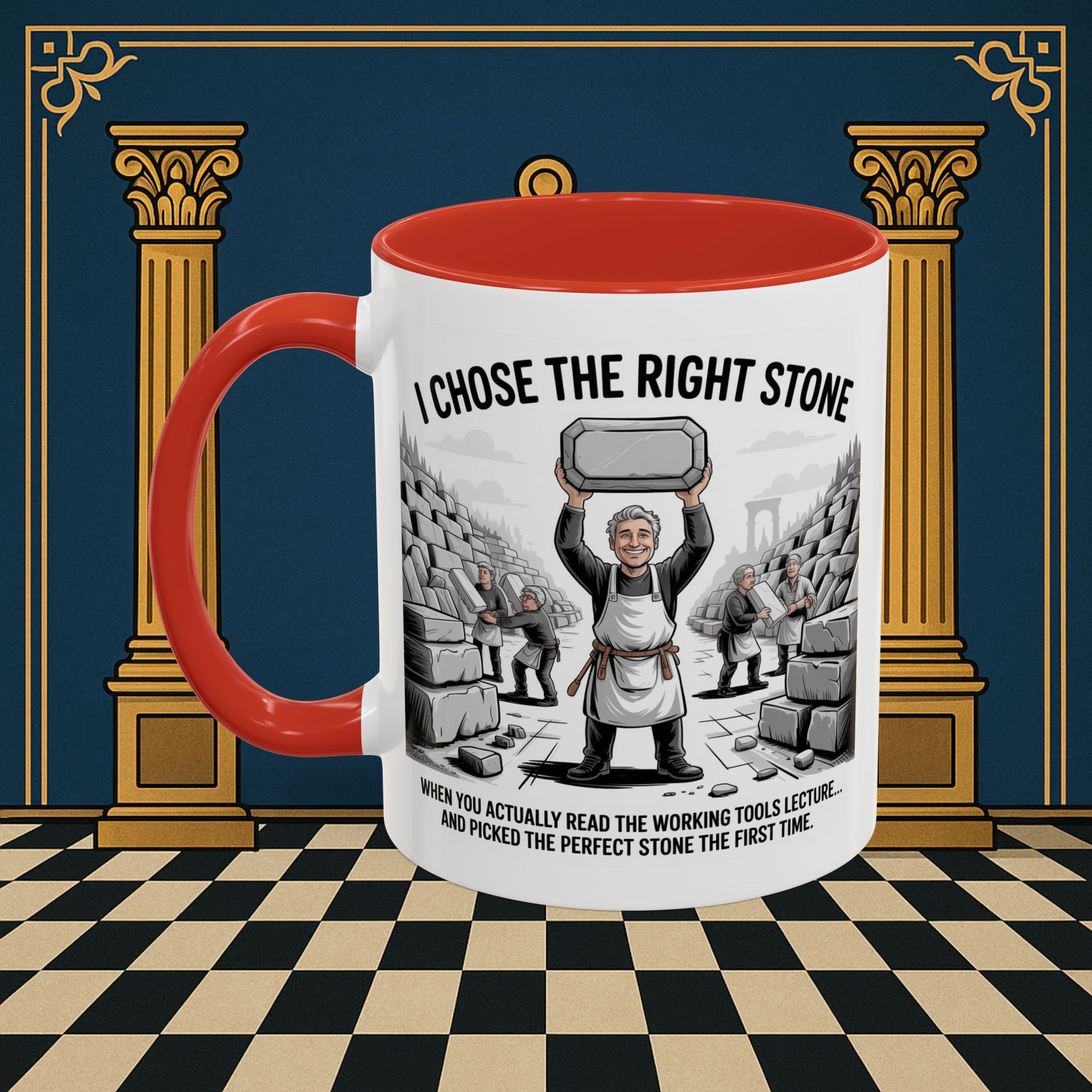 Masonic Mugs - Stone Selection Success - Mark Masonry