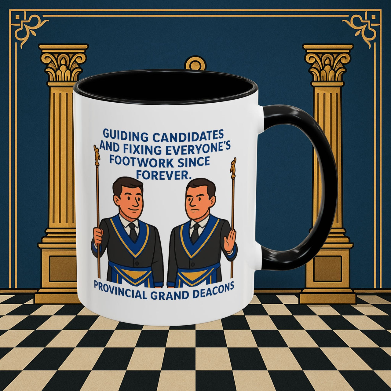 Masonic Mugs - Guiding Light of Masonic Tradition - Provincial Grand Deacons Printify