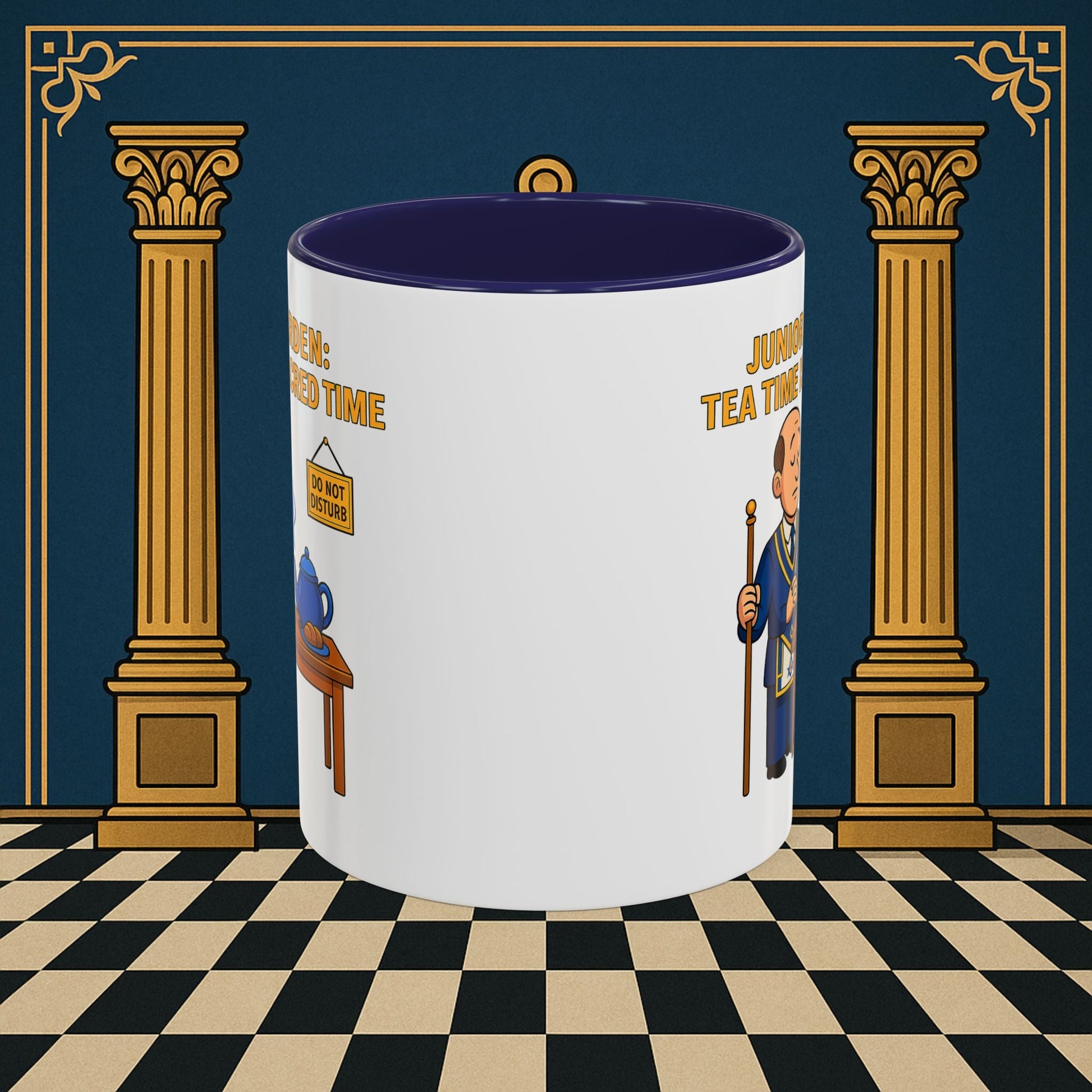Masonic Mugs - Junior Warden: Tea Time is Sacred, Junior Warden Printify