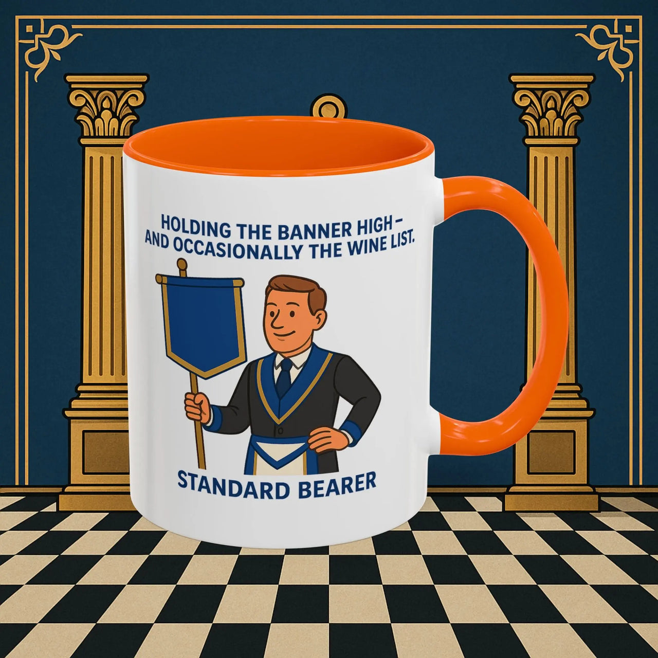 Masonic Mugs - Banner and Barrel - Provincial Standard Bearer Printify