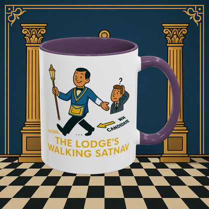 Masonic Mugs - The Lodge's Walking Satnav - Senior Deacon Printify