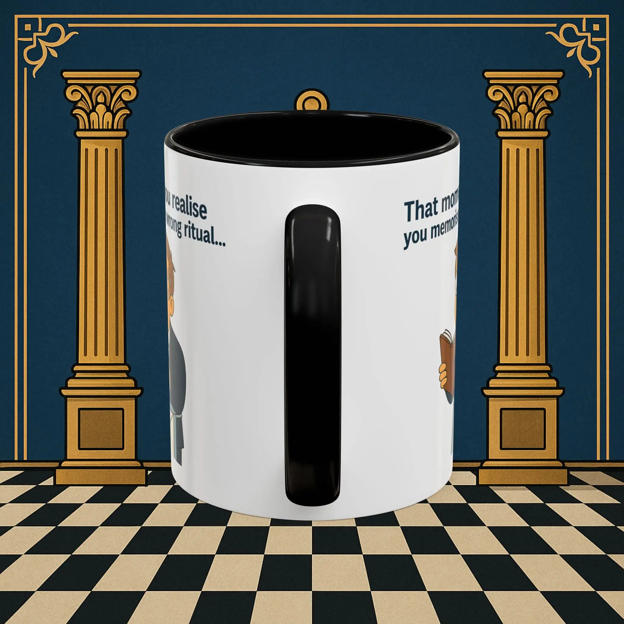 Masonic Mugs Ready to Go – Wrong Ritual (Accent Coloured 11oz Mug) Printify
