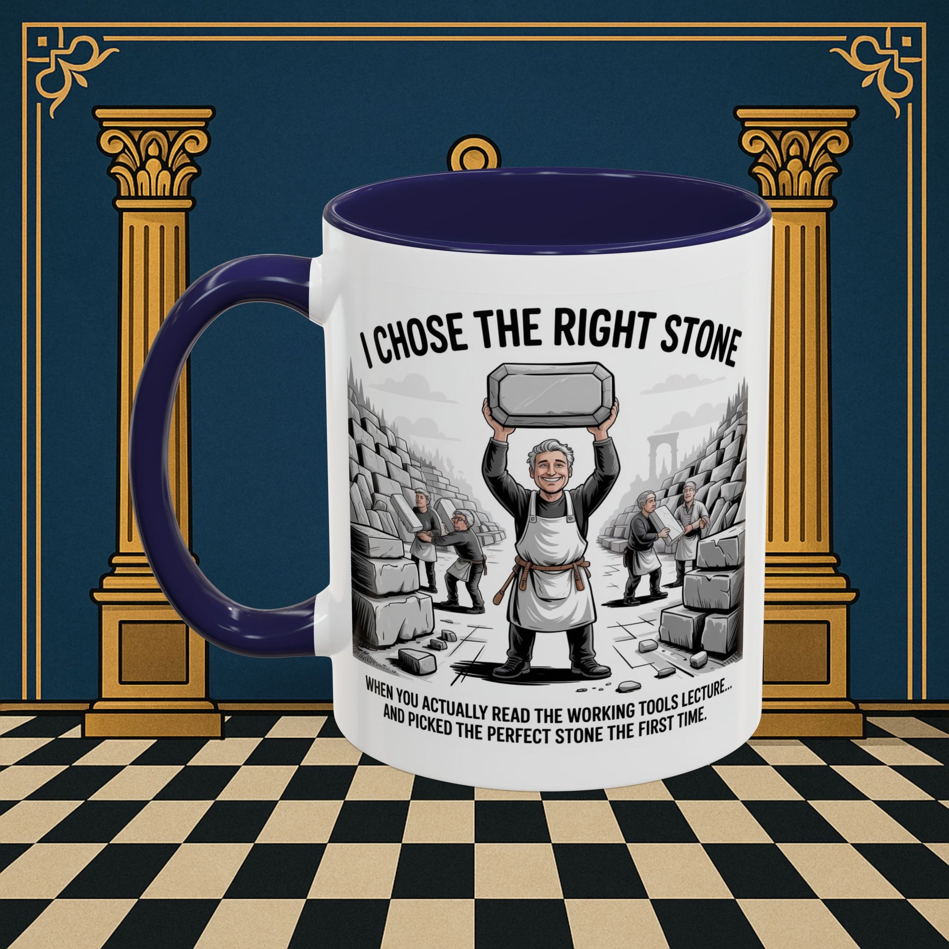 Masonic Mugs - Stone Selection Success - Mark Masonry