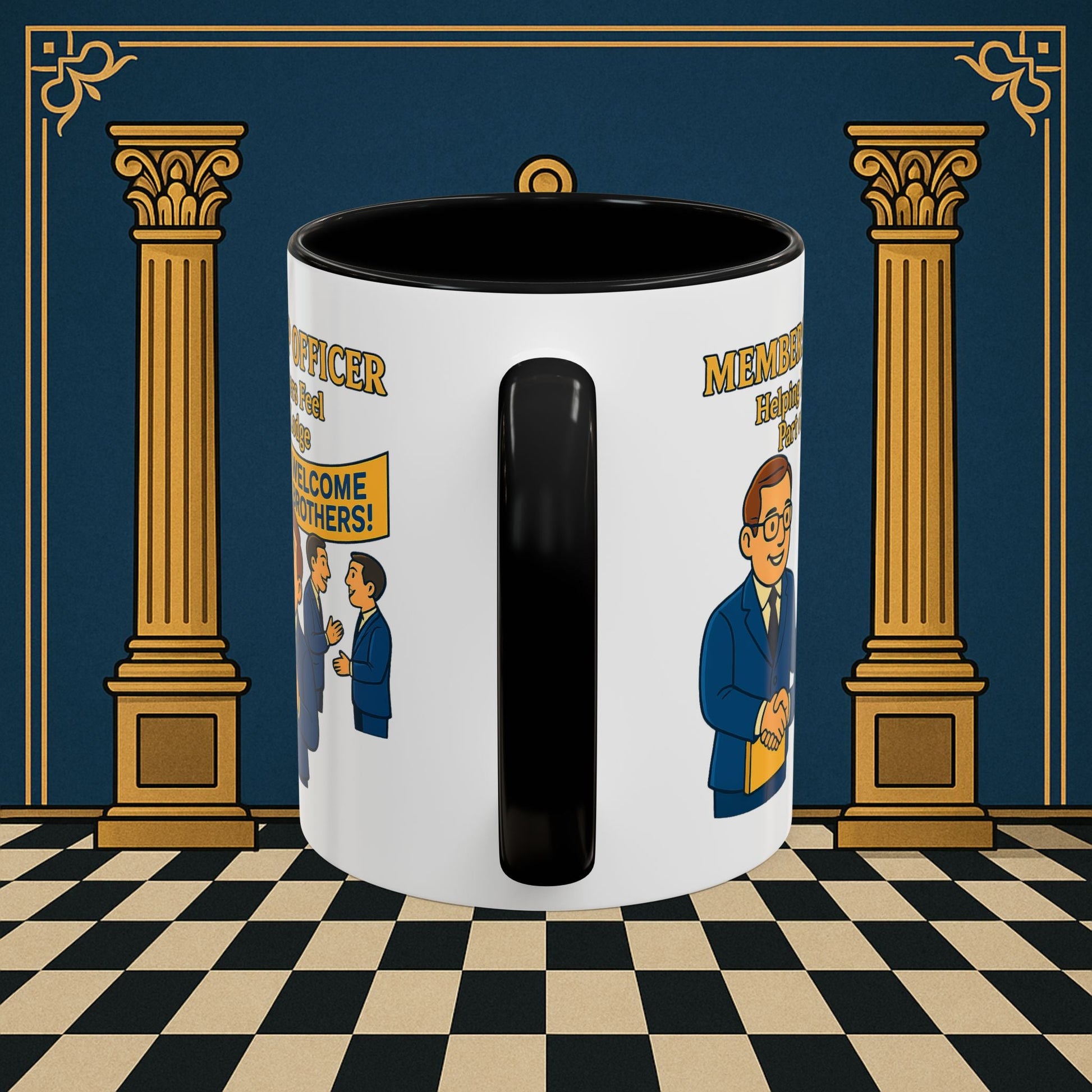 Masonic Mugs - Brotherhood Welcome - Membership Secretary Printify