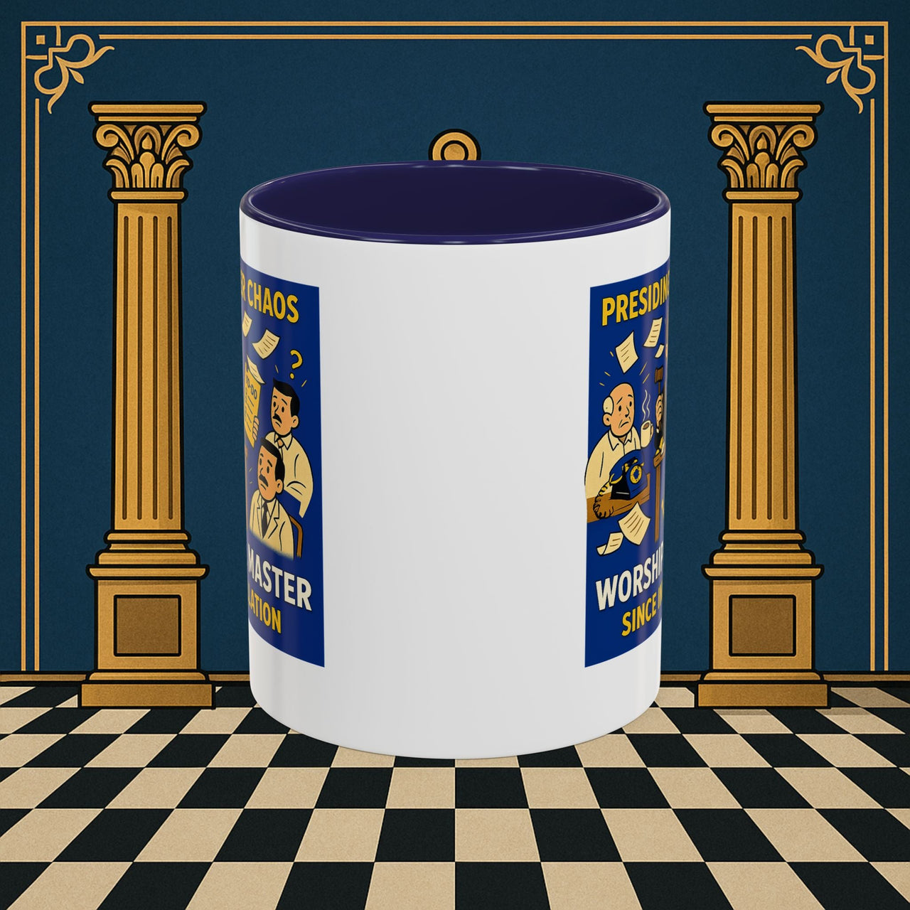 Masonic Mugs - Leadership Labyrinth - Worshipful Master Printify