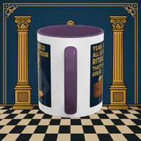Masonic Mugs Ready to Go – Learn Your Ritual (Accent Coloured 11oz Mug) Printify