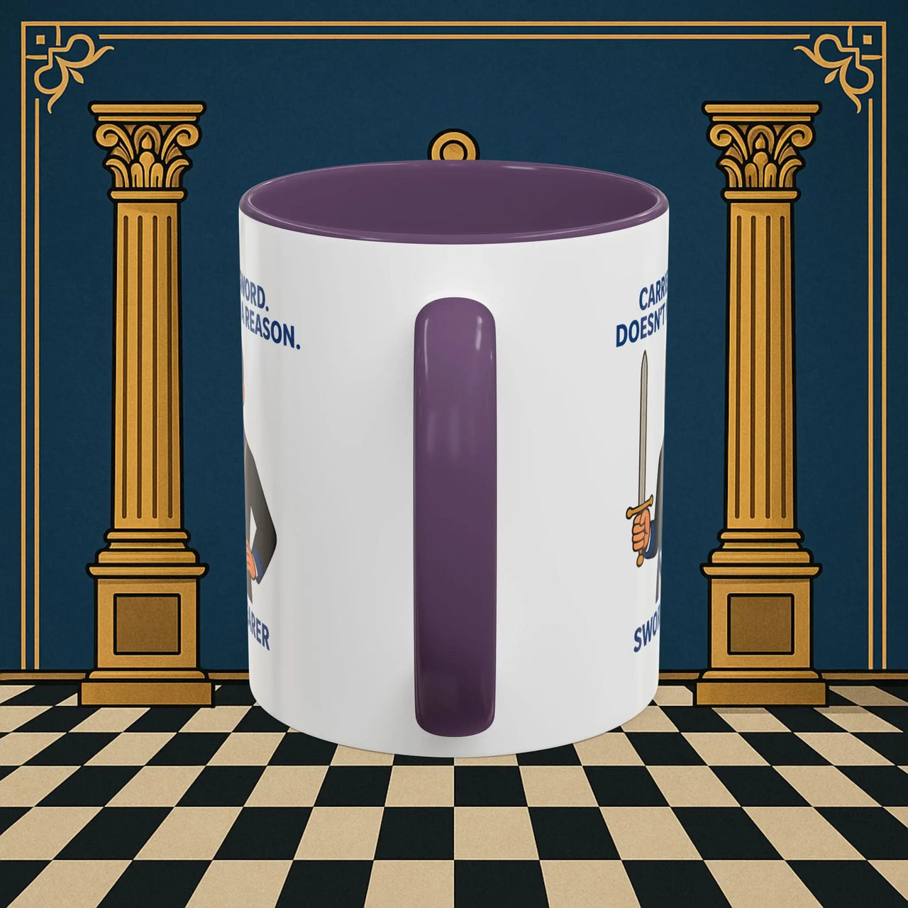 Masonic Mugs - Sword of Mystery - Provincial Sword Bearer Printify