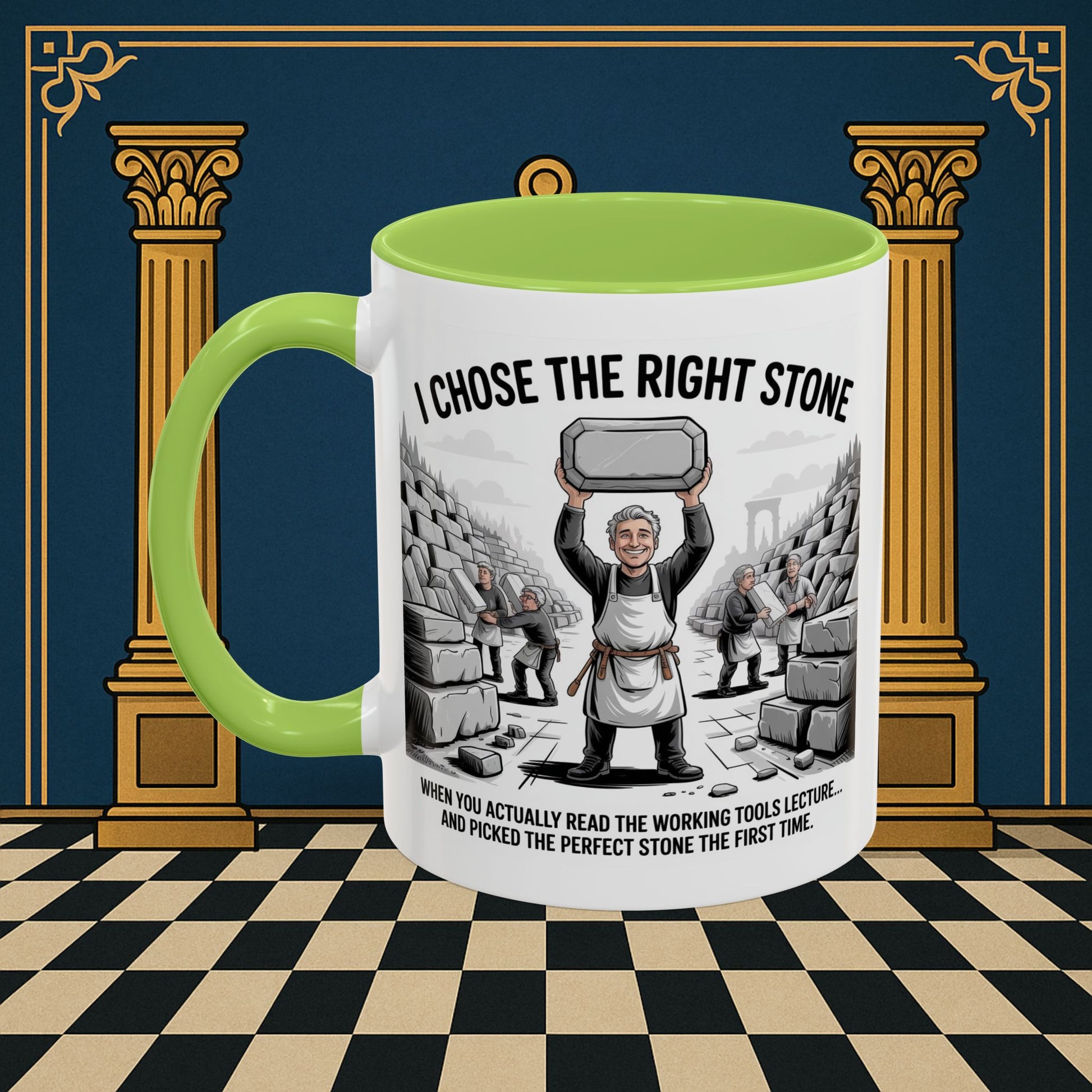 Masonic Mugs - Stone Selection Success - Mark Masonry