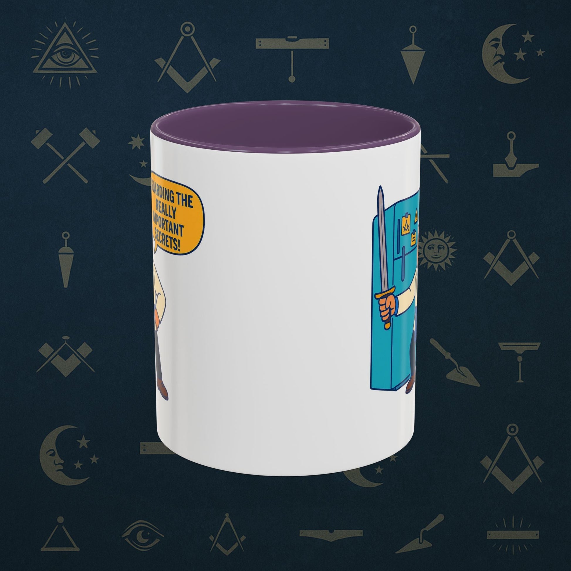 Masonic Mugs - Secret Fridge Defender - Tyler Printify