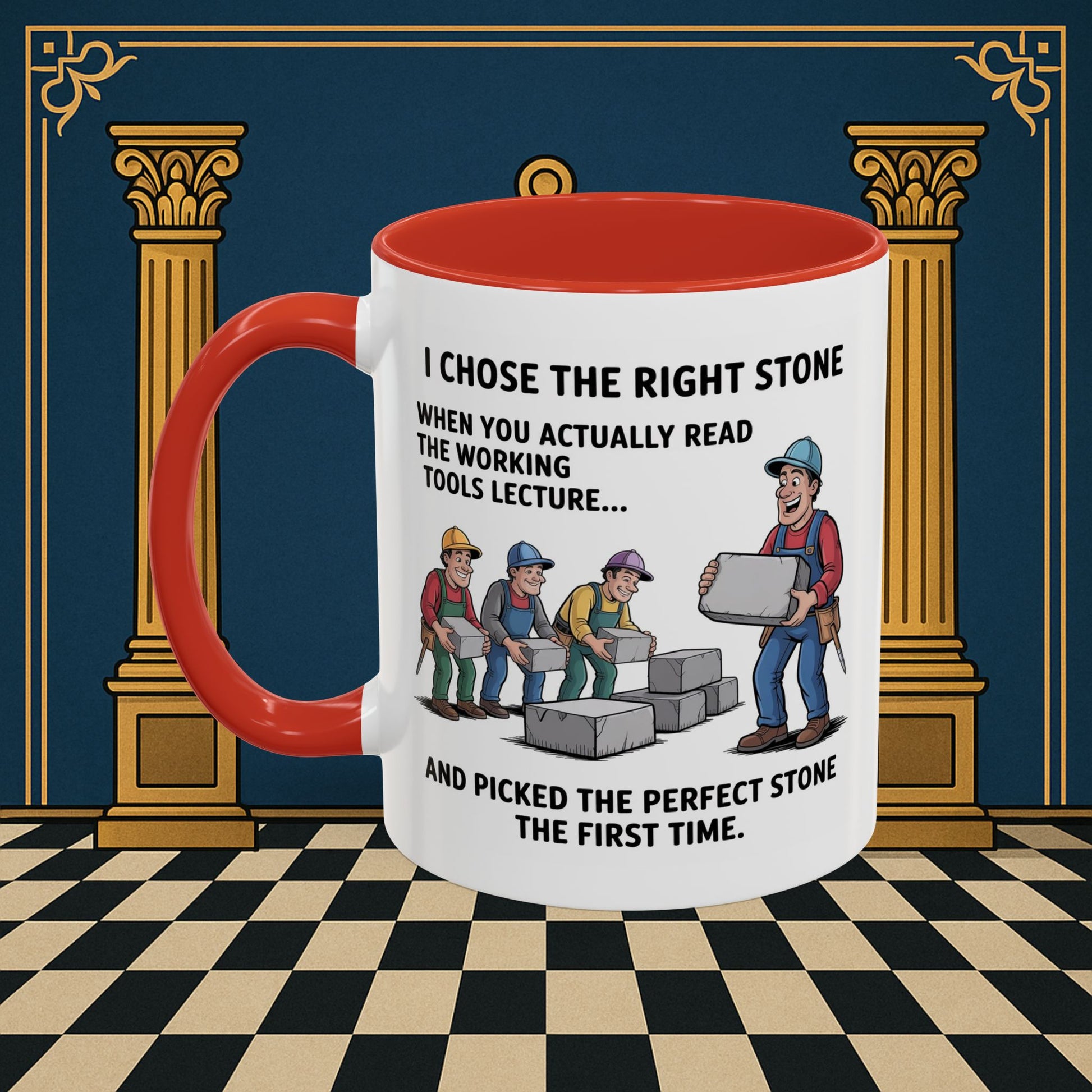 Masonic Mugs - Stone Selection Strategy - Mark Masonry