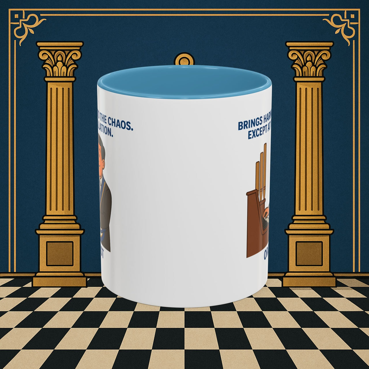 Masonic Mugs - Harmony Amid Chaos - Provincial Organist Printify