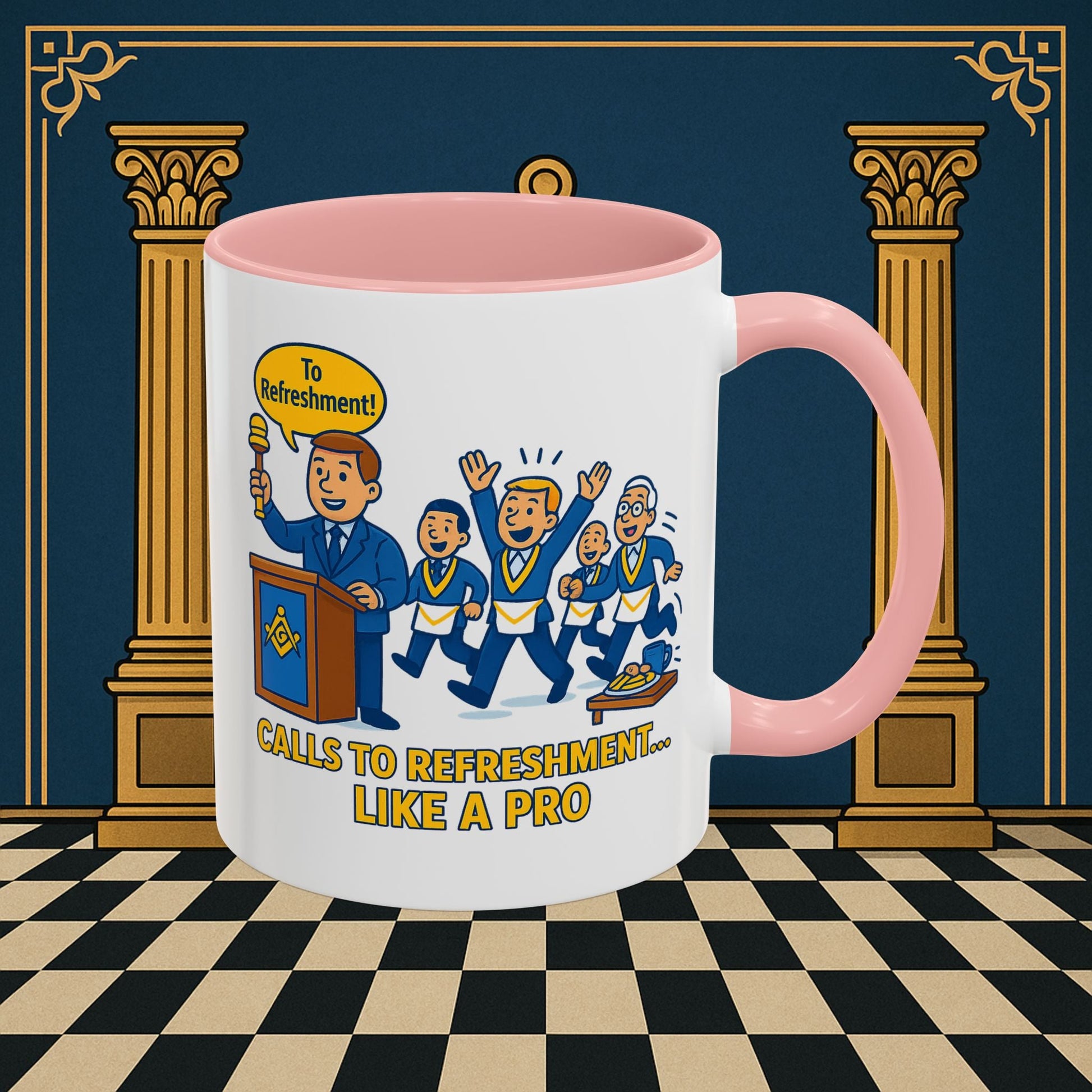 Masonic Mugs - Masonic Refreshment Revelry: Fraternal Lodge Humor, Junior Warden Printify
