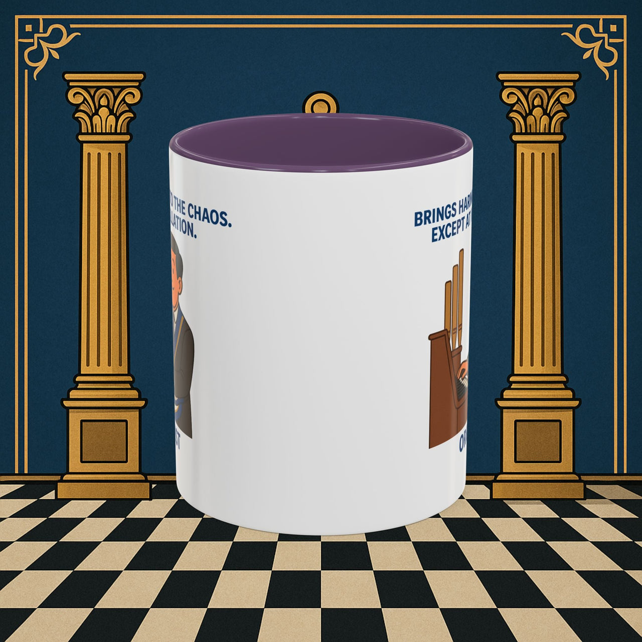 Masonic Mugs - Harmony Amid Chaos - Provincial Organist Printify