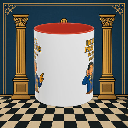 Masonic Mugs - Accent Coloured 11oz Mug - Masonic Wisdom Unveiled - Immediate Past Master Printify