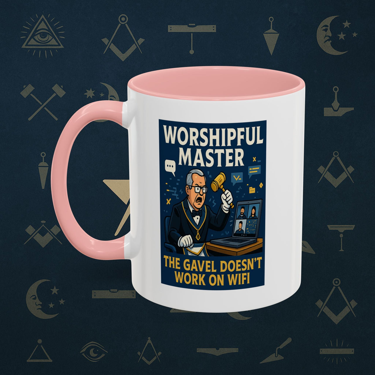 Masonic Mugs - Virtual Vertigo - Worshipful Master Printify