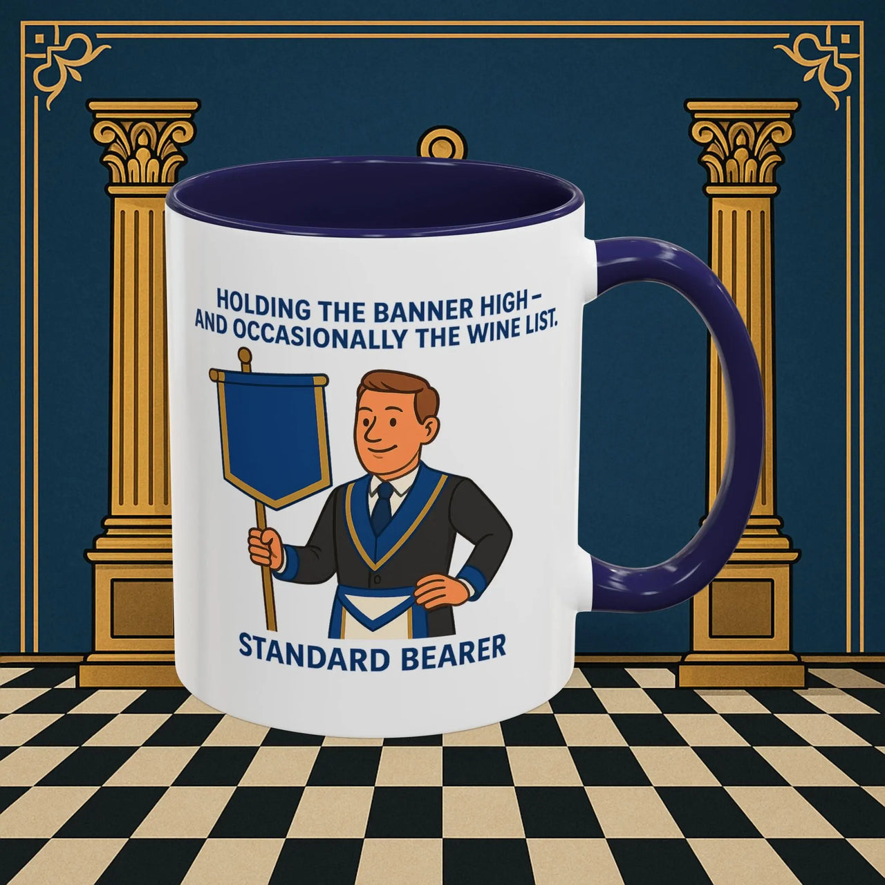 Masonic Mugs - Banner and Barrel - Provincial Standard Bearer Printify