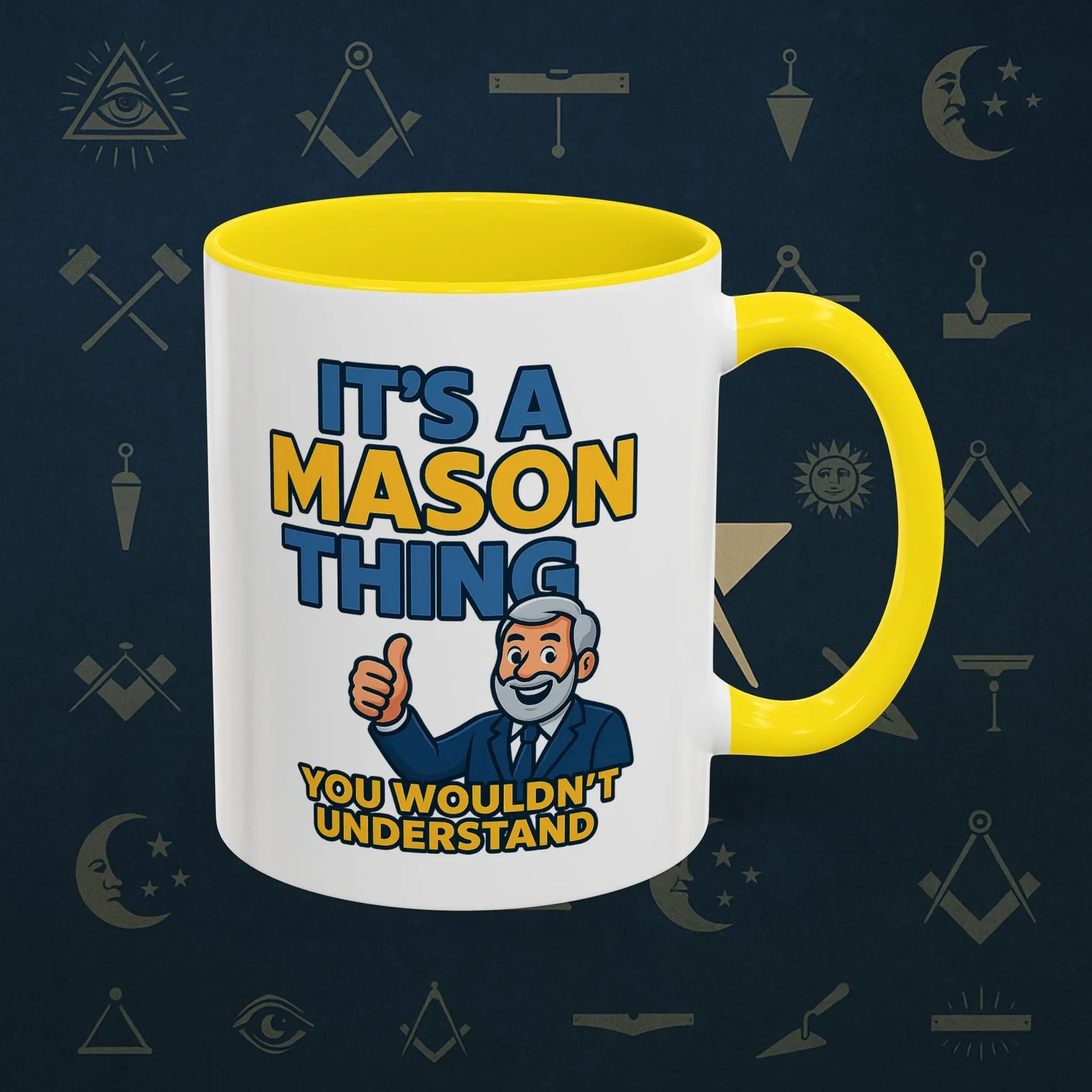 Masonic Mugs Ready to Go – It’s a Mason Thing (Accent Coloured 11oz Mug) Printify
