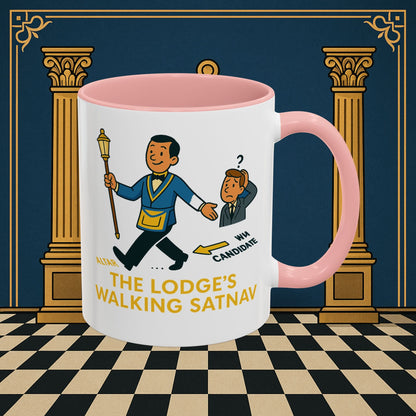 Masonic Mugs - The Lodge's Walking Satnav - Senior Deacon Printify