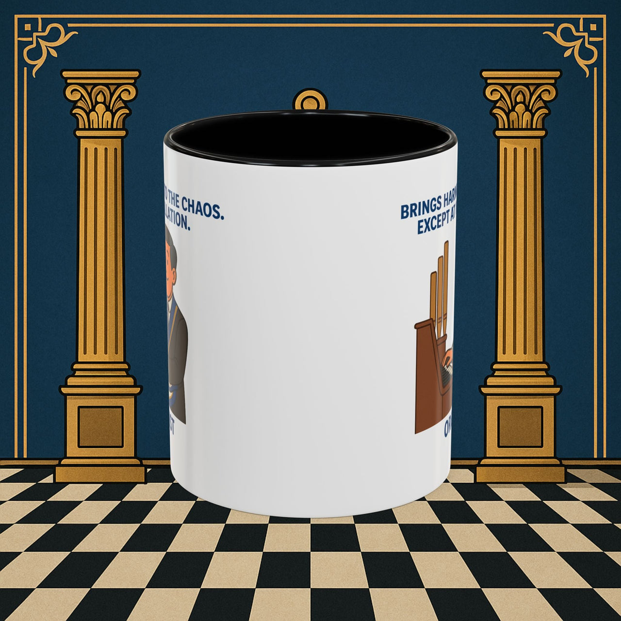 Masonic Mugs - Harmony Amid Chaos - Provincial Organist Printify
