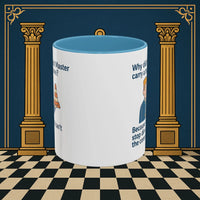 Masonic Mugs Ready to Go – Past Master with a Traffic Cone (Accent Coloured 11oz Mug) Printify