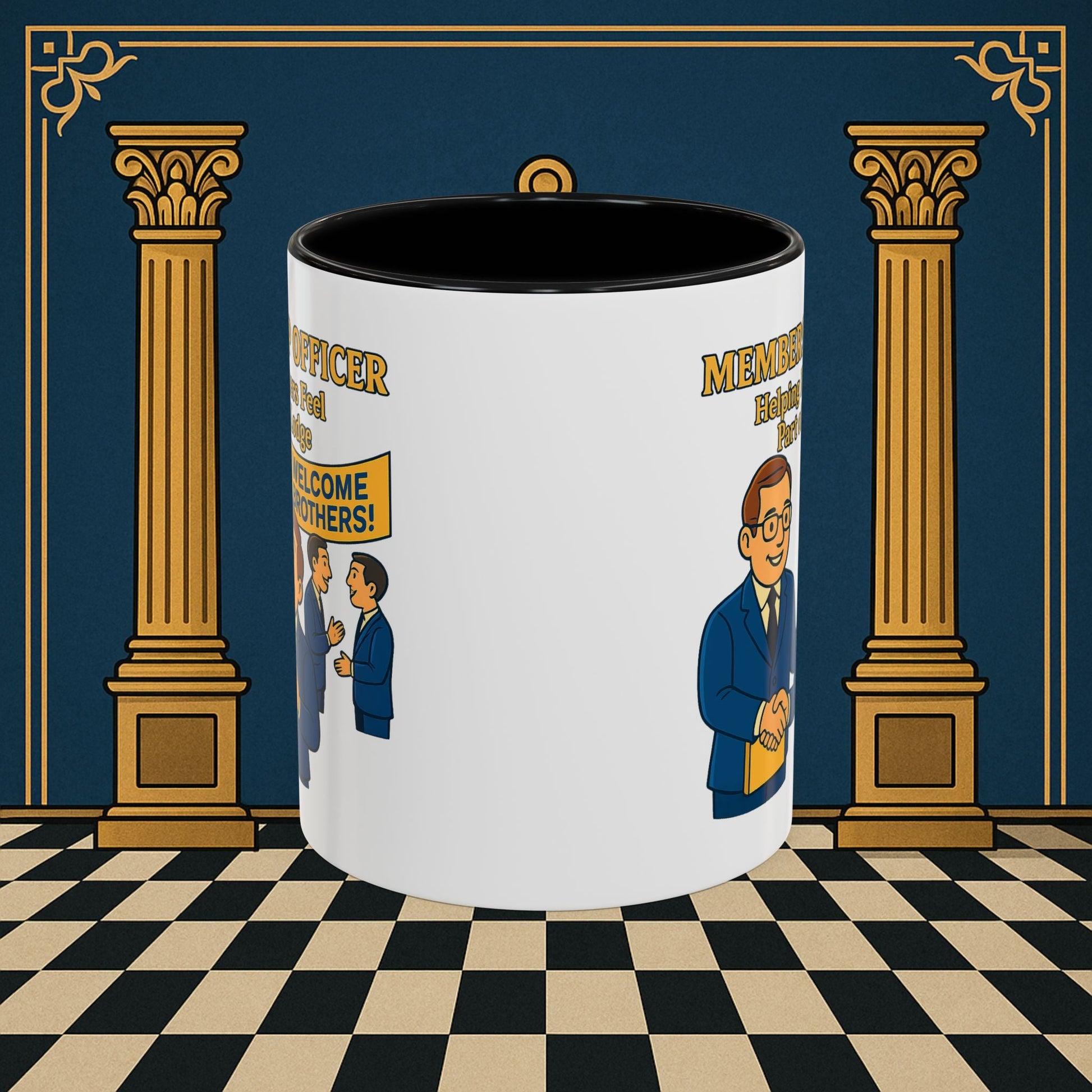 Masonic Mugs - Brotherhood Welcome - Membership Secretary Printify