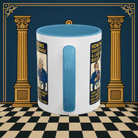 Masonic Mugs Ready to Go – How Many Masons? (Accent Coloured 11oz Mug) Printify
