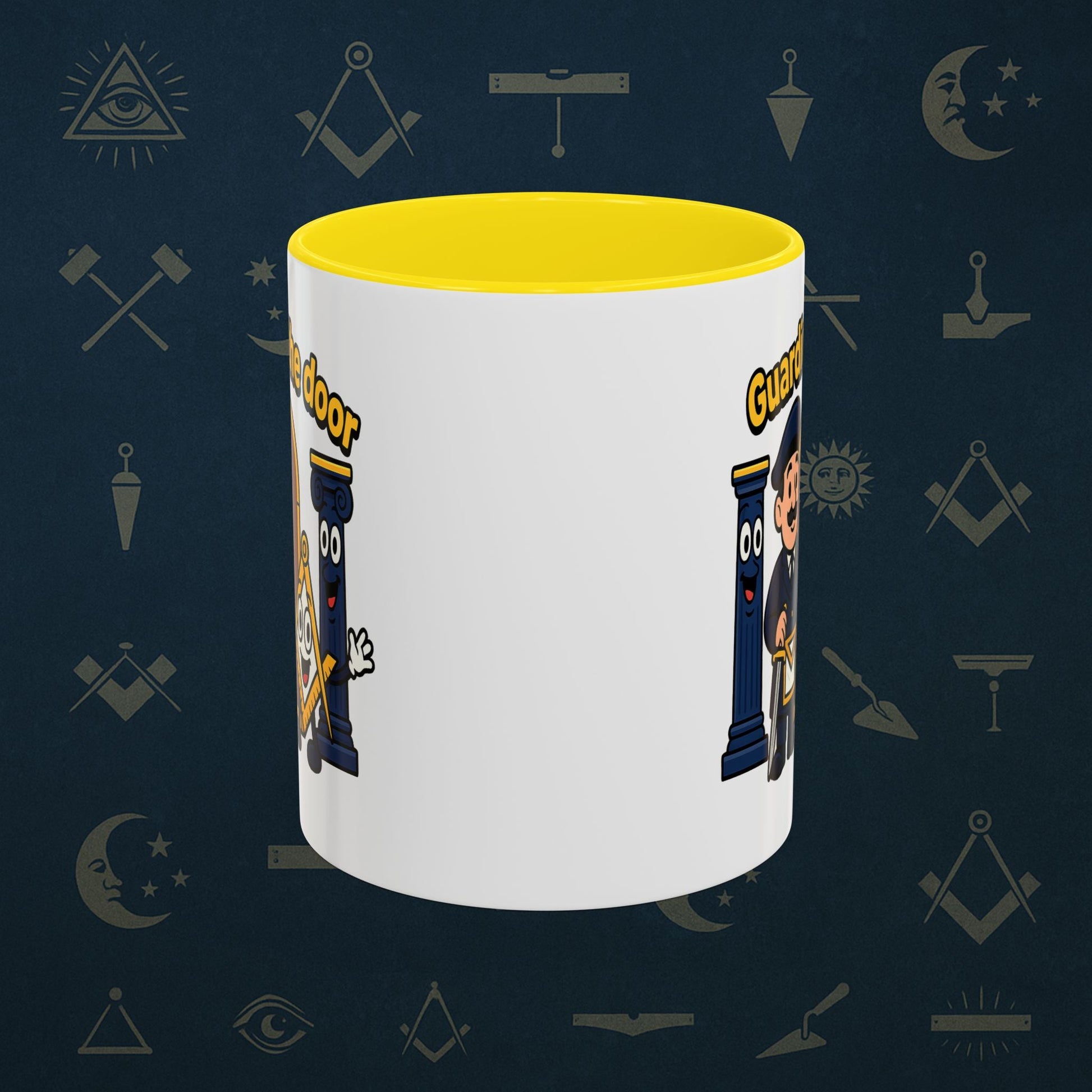 Masonic Mugs - Guarding the Door - Tyler Printify