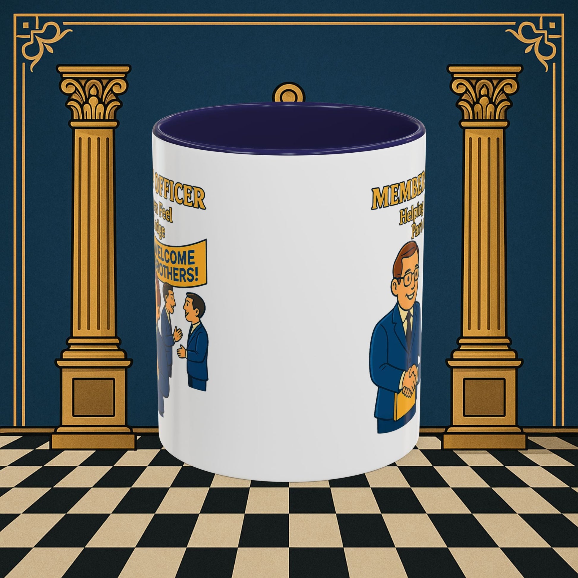 Masonic Mugs - Brotherhood Welcome - Membership Secretary Printify