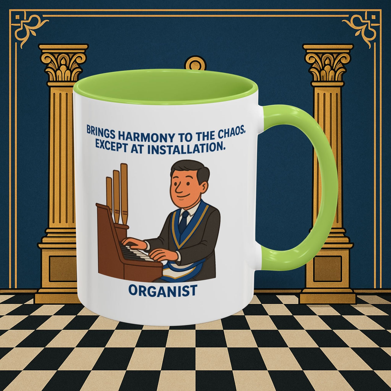 Masonic Mugs - Harmony Amid Chaos - Provincial Organist Printify