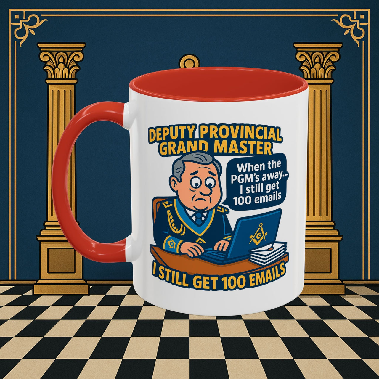 Masonic Mugs - Email Overload - Deputy Provincial Grand Master Printify