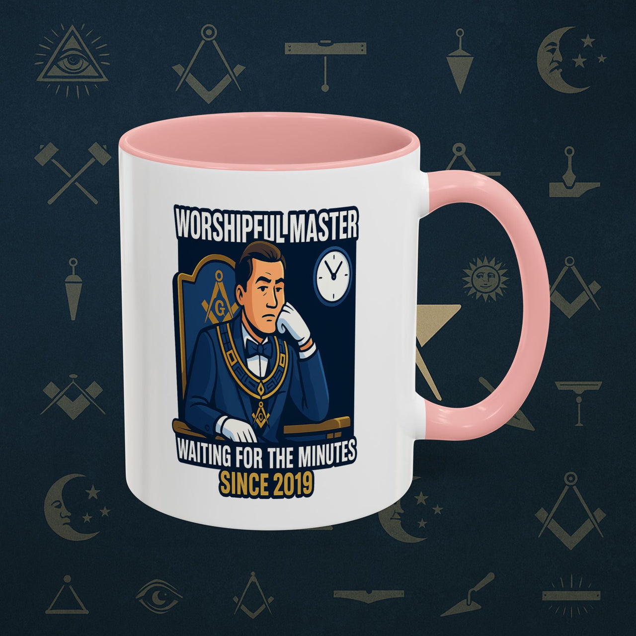 Masonic Mugs - Masonic Monotony - Worshipful Master Printify