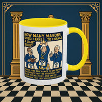 Masonic Mugs Ready to Go – How Many Masons? (Accent Coloured 11oz Mug) Printify