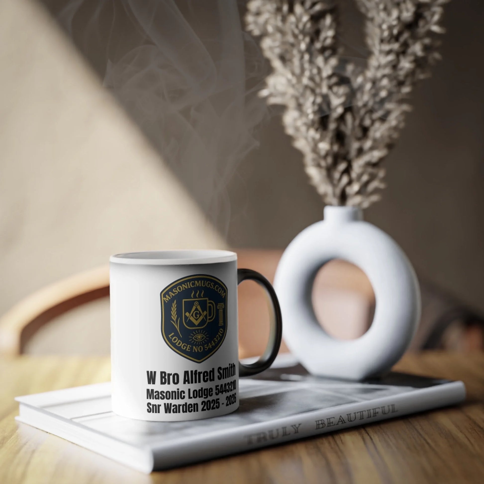Masonic Mugs Personalised Craft Secrets – Heat-Sensitive Freemason Mug - Masonic Mugs
