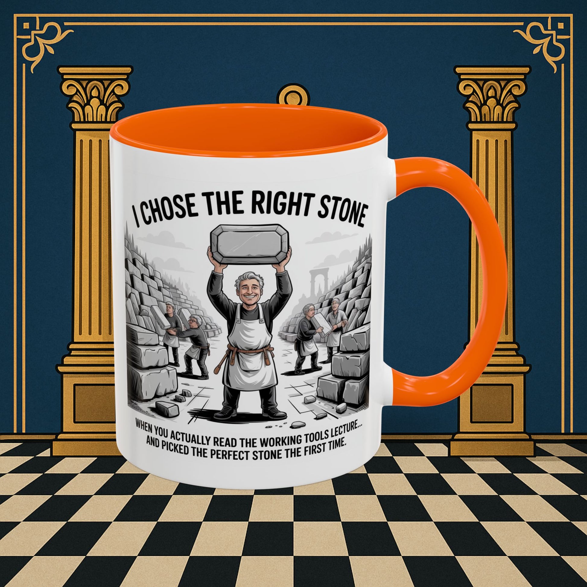 Masonic Mugs - Stone Selection Success - Mark Masonry